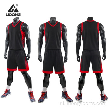 Mode aangepaste basketballersballen Basketbaluniform